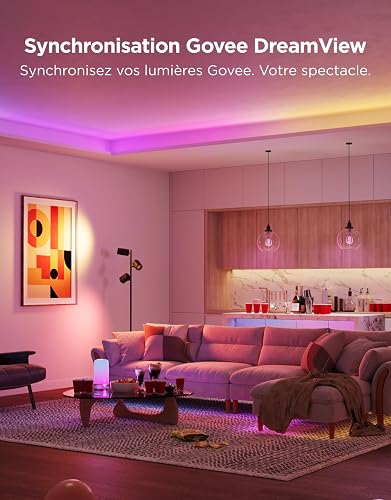 Govee Ruban LED 2, 5m RGBWWIC WiFi Bande LED Intelligente avec LuminBlend+ - 6