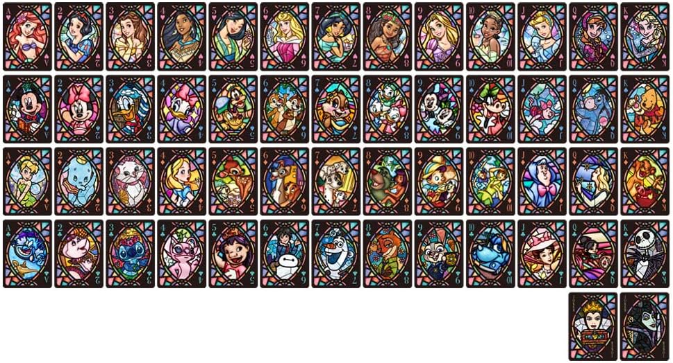Disney Characters / Stained Glass Playing Cards
