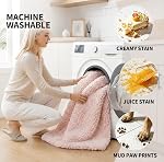 ILANGO Pink Bathroom Rugs 24" × 17" Non Slip & Super Absorbent Extra Thick Soft, Washable Bath Mat for Floor, Non Shedding Microfiber Plush Holiday Bath Rug with Rubber for Shower Sink