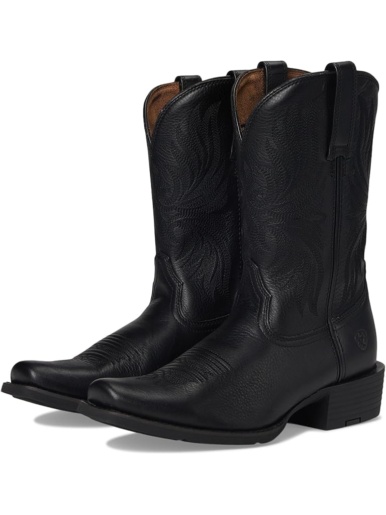 Black Ariat Sport Narrow Cutter Toe Cowboy Boot