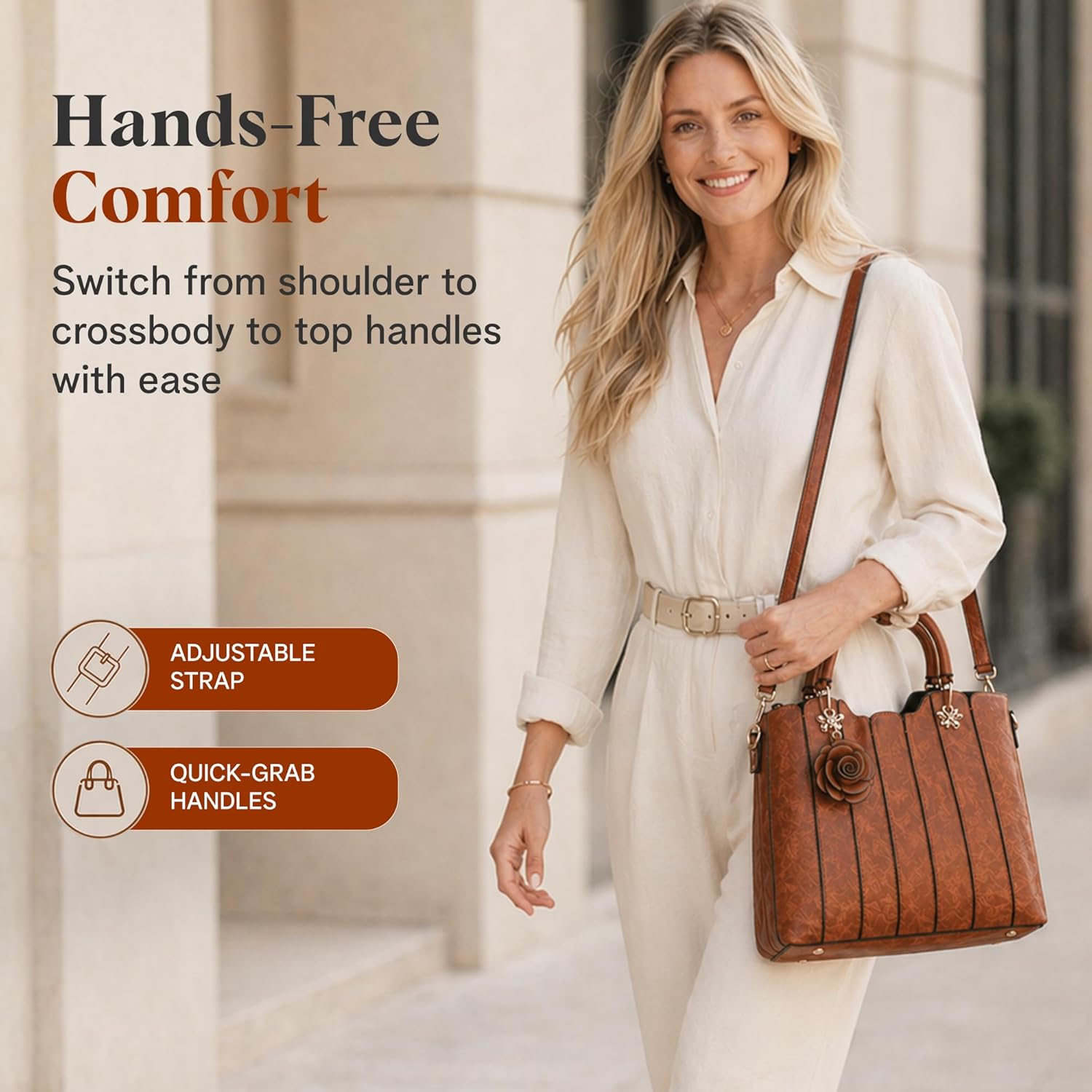 rofozzi Mothers Day Gift, Vegan Leather Purses for Women, Faux Leather Handbags for Women, Top Handle Bag