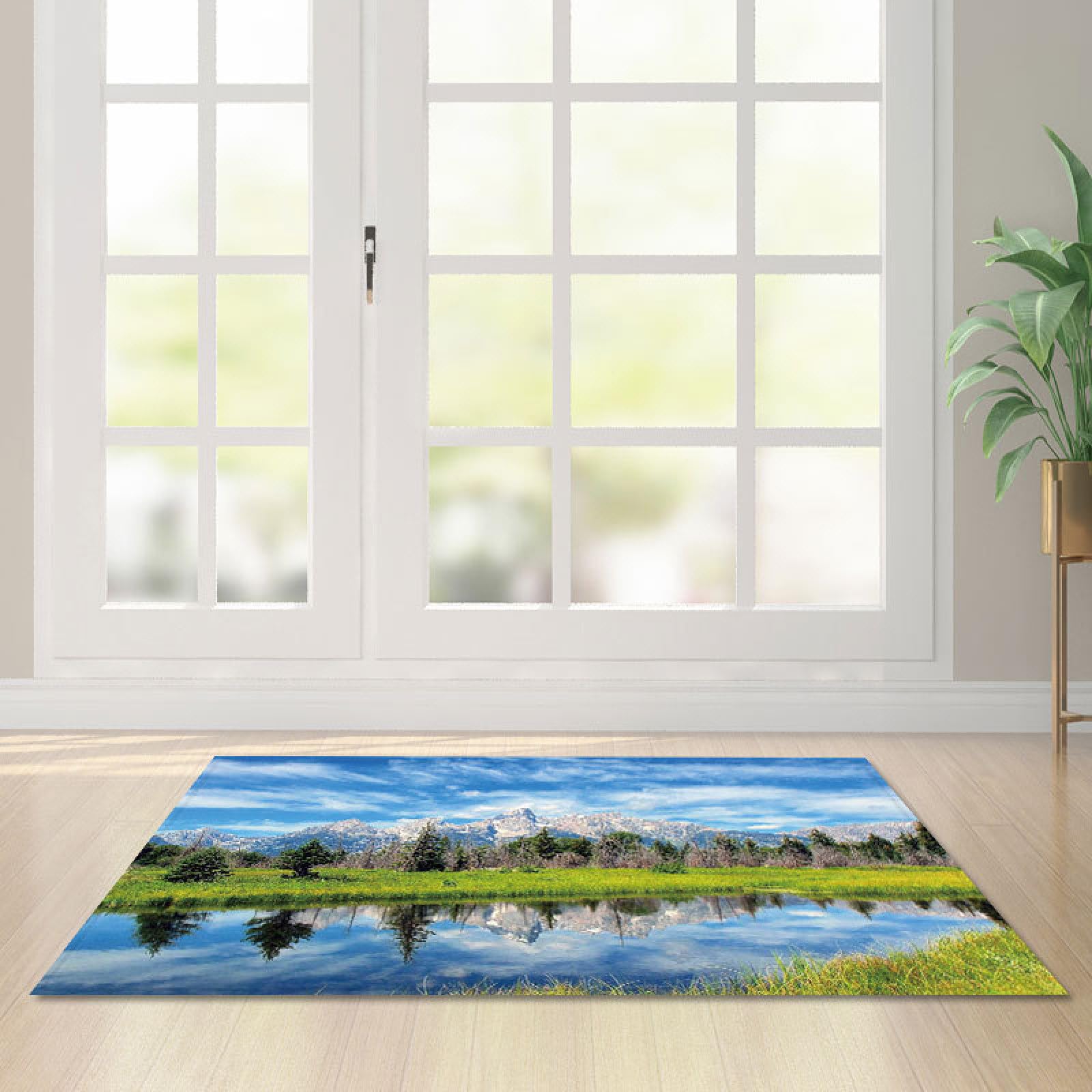 Paillasson extérieur polyester grand format 120x160cm pour chambre