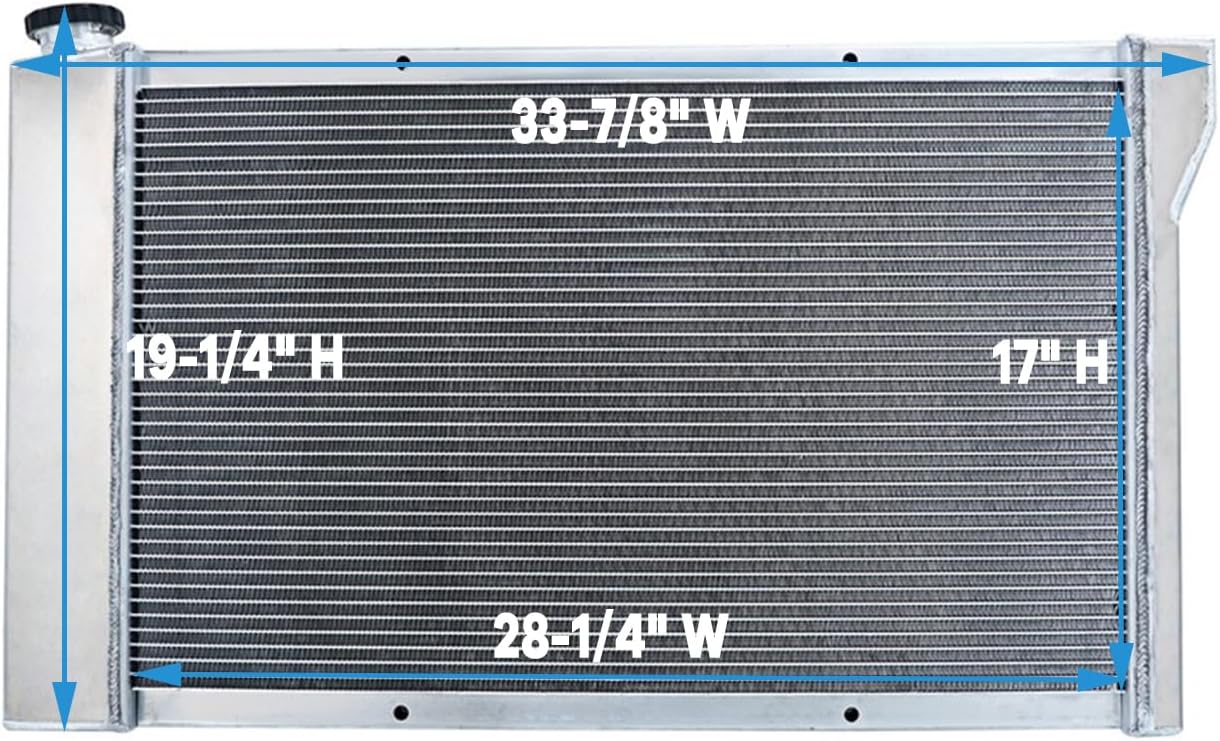 3 Row Aluminum Radiator For 1967-1972 Chevy GMC C10 C20 C30 K10 K20 K30 Pickup Truck K5 Blazer Jimmy C/K/G Suburban Van V8, 3 Row core Racing Radiators 1968 1969 1970 1971#CU369