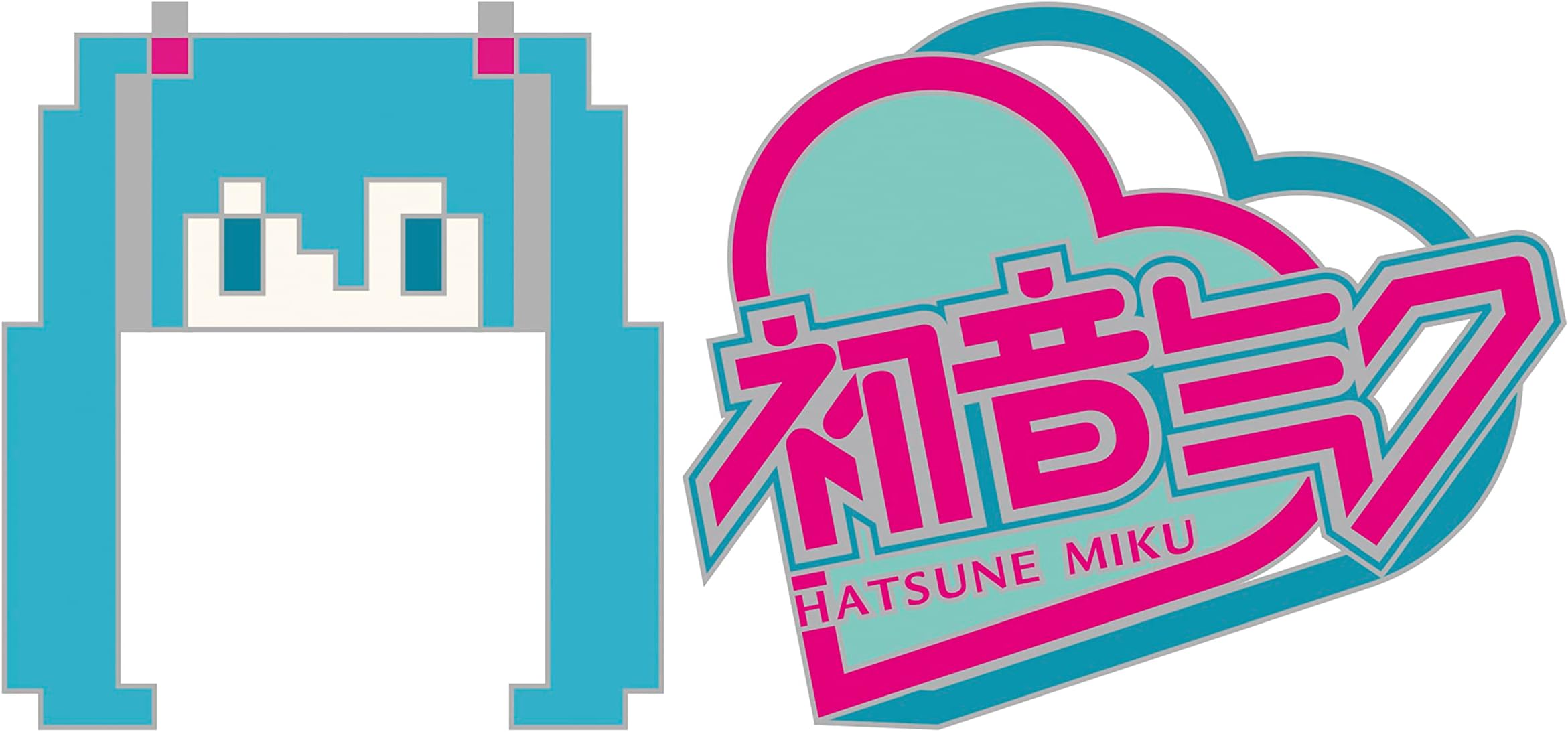 Hatsune Miku Pin Pack Includes 2 Metal Pins Anime Manga Accessories Merch Gift