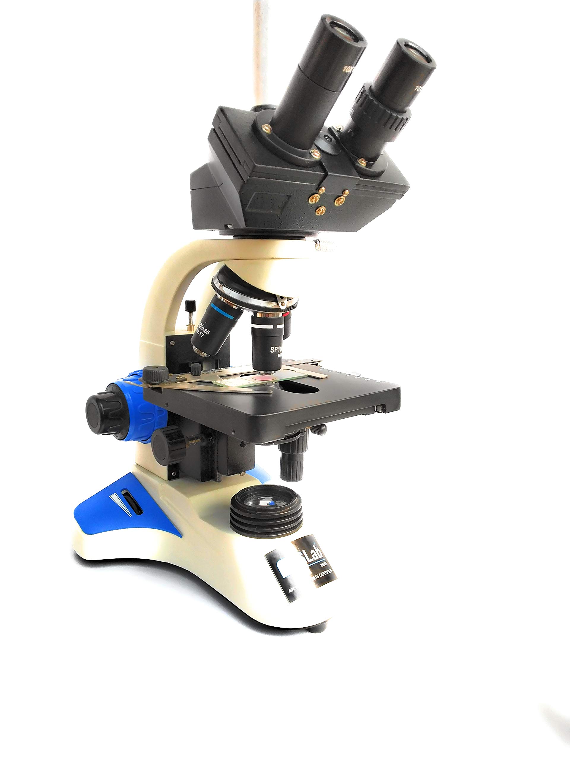 Gupta Opticals Professional Research Clinical Doctor Trinocular LED Microscope with Objectives and Camera Port-picture-27