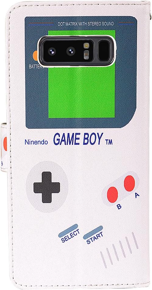 UrSpeedtekLive Galaxy Note 8 Case, Galaxy Note8 Wallet Case, Premium PU Leather Wristlet Flip Case Cover with Card Slots & Stand for Samsung Galaxy Note8, Game Boy