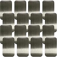 Vista 7 de SALEX Adhesivos metálicos para teléfono para montaje magnético. Juego de 16 placas de metal magnéticas dentro de la carcasa del teléfono celular.