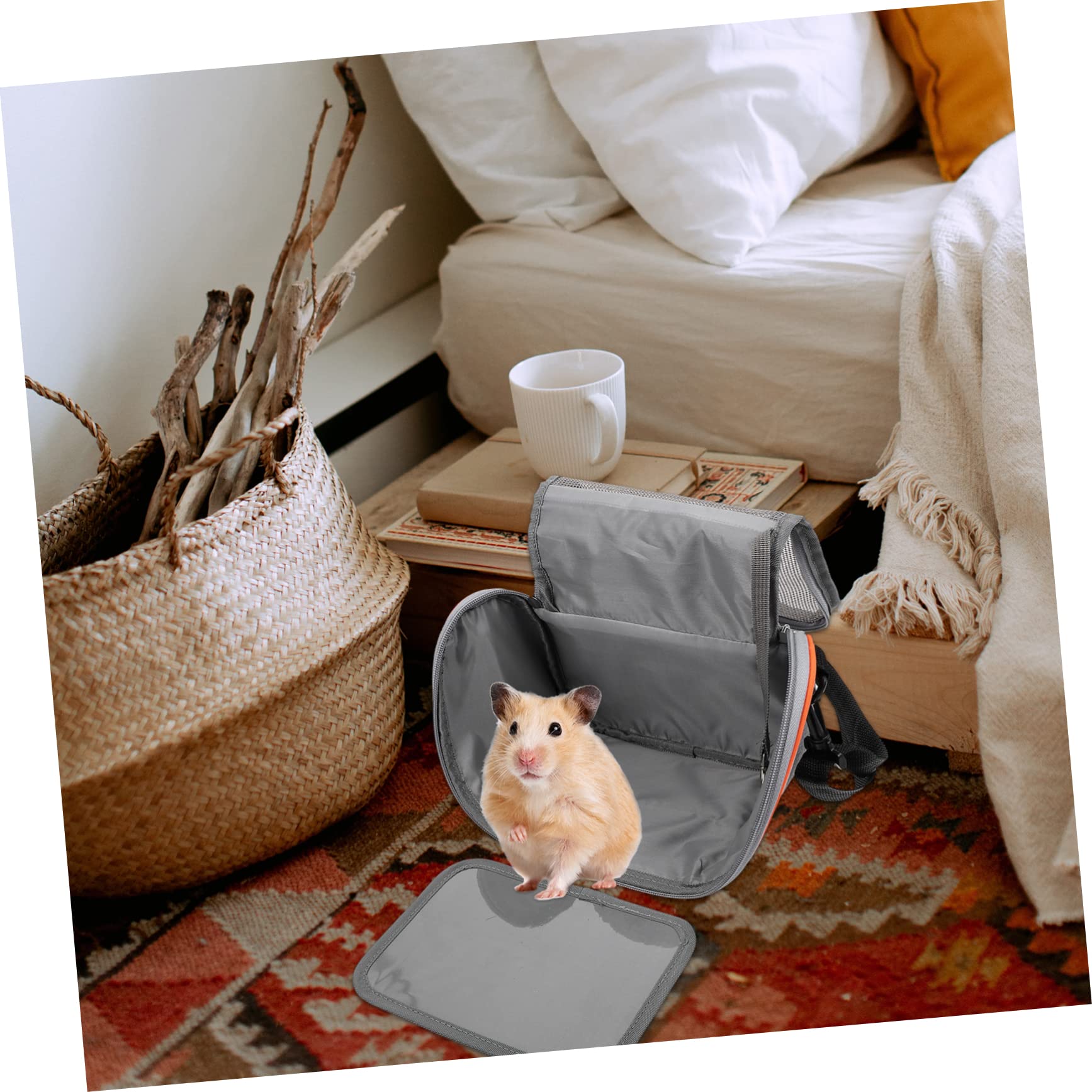 Borsa per Animali Domestici Traspirante Contenitore per Trasporto Cani e Gatti Borsa da Viaggio per Piccoli Animali come Criceti e Furetti