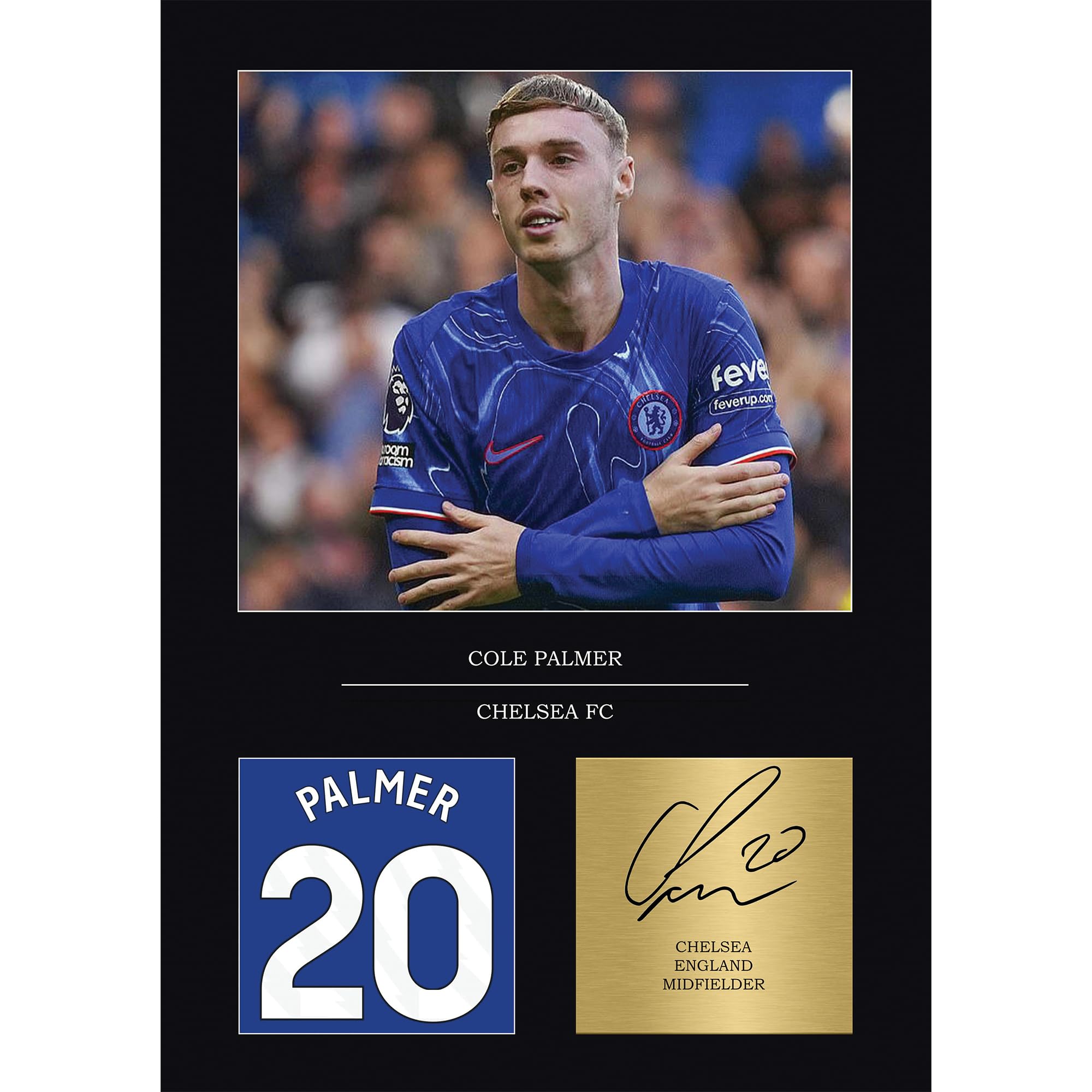 Cole Palmer Poster Chelsea FC – A4 Football Print | Chelsea FC Gifts for Boys & Men | Chelsea Poster Wall Art | Cole Palmer Gifts | Chelsea Football Decor & Merchandise
