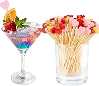 Vista 9 de 100 piezas de palillos de cóctel, palillos de dientes decorativos de bola de discoteca para aperitivos, pinchos de cóctel plateados para aperitivos