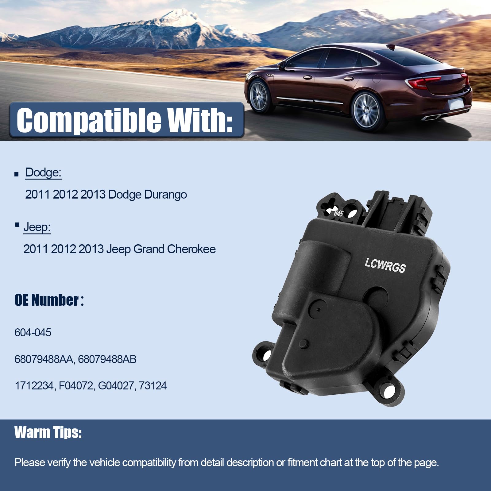 Amazon.com: Blend Door Actuator Fits for Jeep Grand Cherokee
