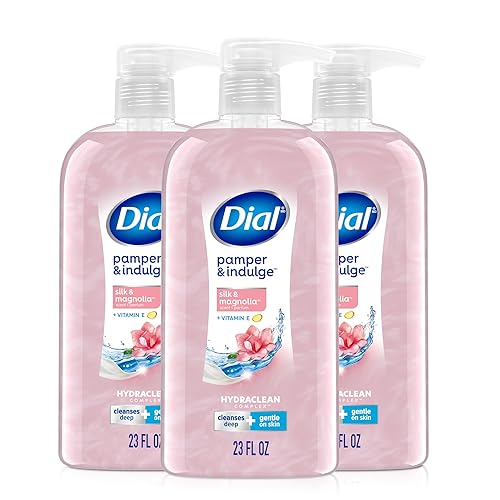 Dial Gel de baño, seda y magnolia, 23 onzas líquidas (paquete de 3)