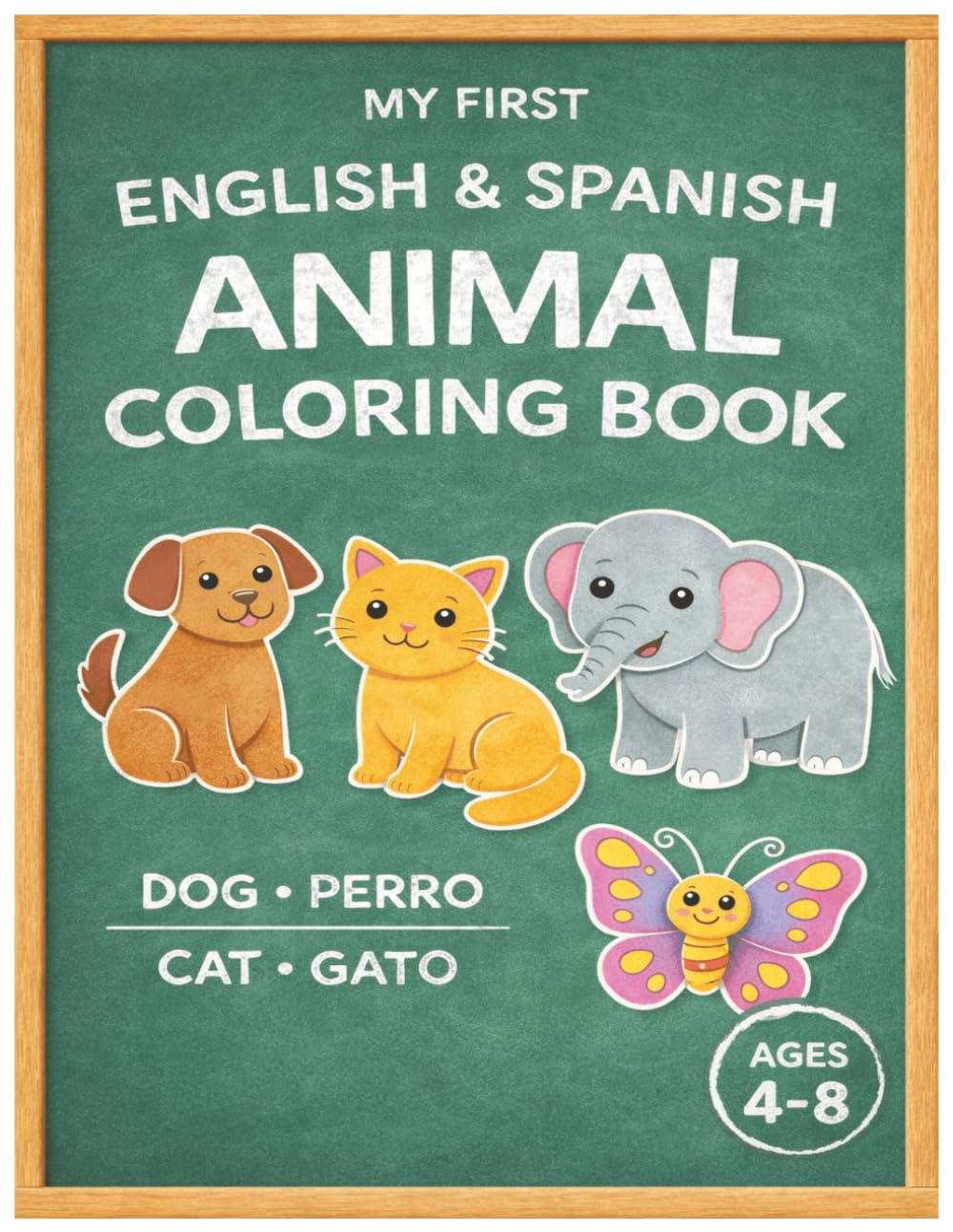 My First English & Spanish Animal Coloring Book