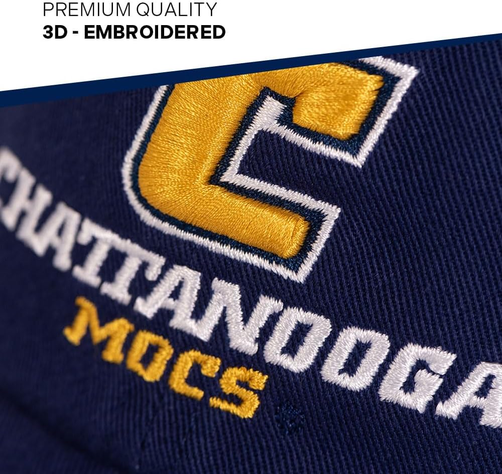 Desert Cactus University of Tennessee Chattanooga Baseball Hat UTC Mocs Brimmed Embroidered Cap Adjustable Cloth Strap Adult (Style A) Blue