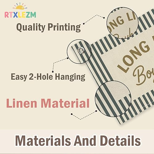 Miniatura 2 de RTXLEZM Cartel de larga vida para habitación de niños, decoración de lino para colgar en la pared, impresiones artísticas de pared de habitación de