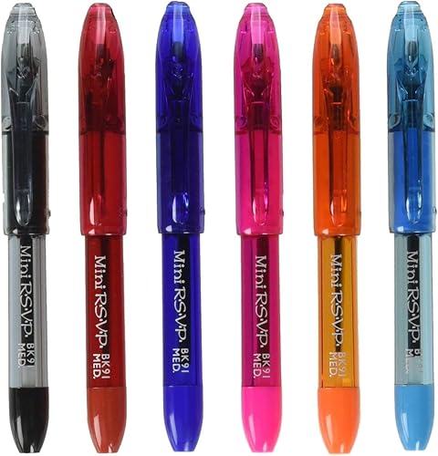 Miniatura 3 de Pentel RSVP Mini - Bolígrafo, (1.0mm) trazo medio, 24 tintas surtidas en paquete cilíndrico transparente (BK91MN24M)