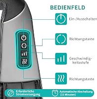 Nekteck Shiatsu Masszírozó Párna Melegítő Funkcióval - Nyak, Váll, Hát és Derék Masszázs Autóban és Irodában, Sebességszabályzóval, Fekete - Black 3