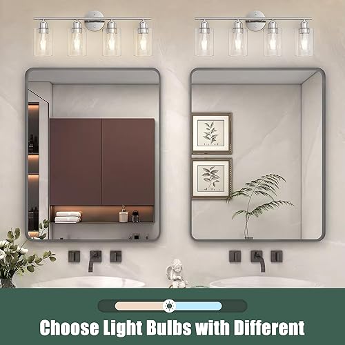 Miniatura 6 de Espird Lámparas de tocador de baño negroníquel, iluminación rústica de barra de tocador sobre el espejo, lámpara industrial moderna de pared con