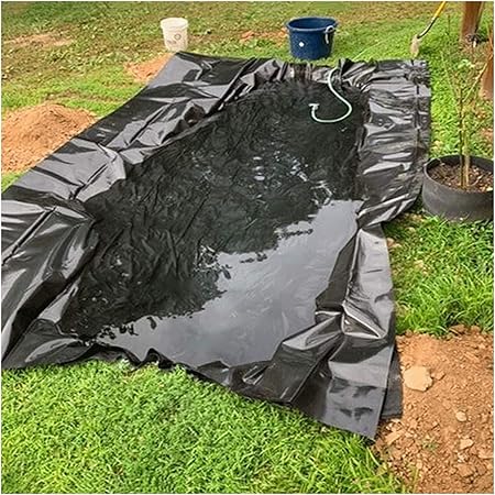 Image GOFQB Flexible Pond Liners, Waterproof Tarpaulin Sheet, HDPE Soft Pond Skins, for Water Features, Garden Water Fountains, Waterfalls, Thick 0.35mm (Color : Black, Size : 9x20m) Image GOFQB Flexible Pond Liners, Waterproof Tarpaulin Sheet, HDPE Soft Pond Skins, for Water Features, Garden Water Fountains, Waterfalls, Thick 0.35mm (Color : Black, Size : 9x20m)