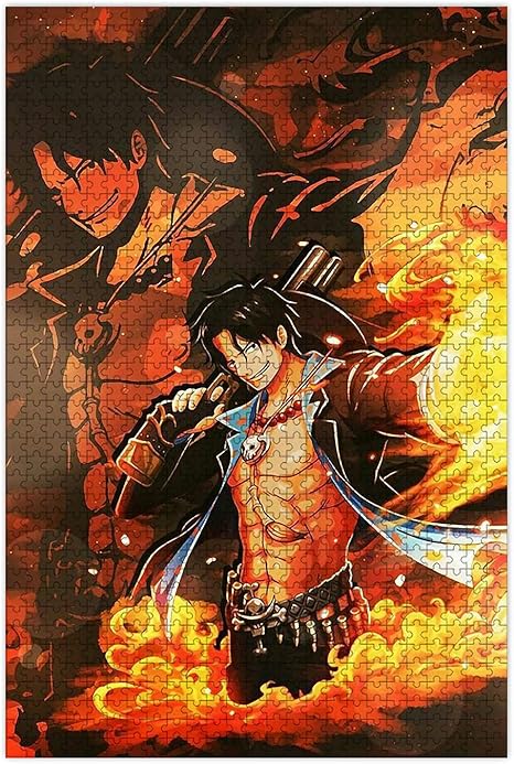 Amazon ワンピース パズル 1000ピース ポートガス D エース 人気 キャラクター One Piece パズル 木製 50x75cm 知育玩具 大人 チャイルドパズル プレゼント パズル おもちゃ