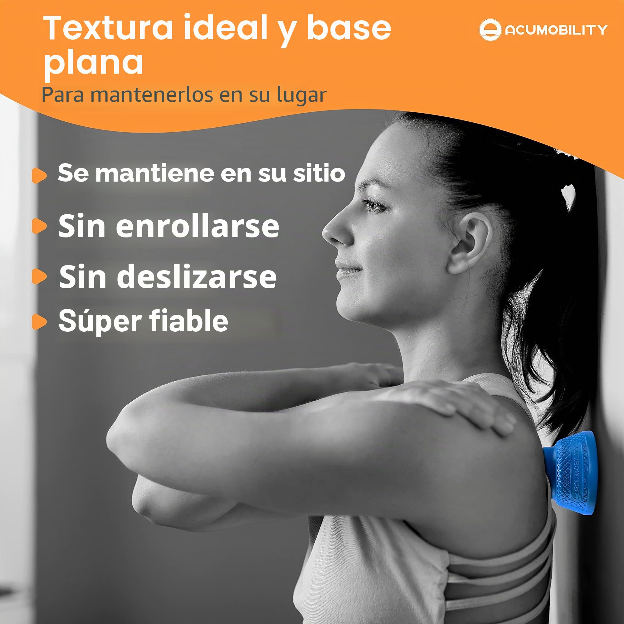 Acumobility Rodillo de bola de masaje, 2 unidades, punto de activación, bolas de masaje, bola de masaje de pies, bola de terapia física (presión profunda)