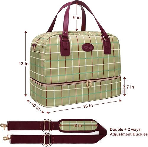 Miniatura 6 de Bolsas de fin de semana para mujer bolsa grande para la noche bolsa de viaje pequeña con compartimento para zapatos bolsa de mano con manga de