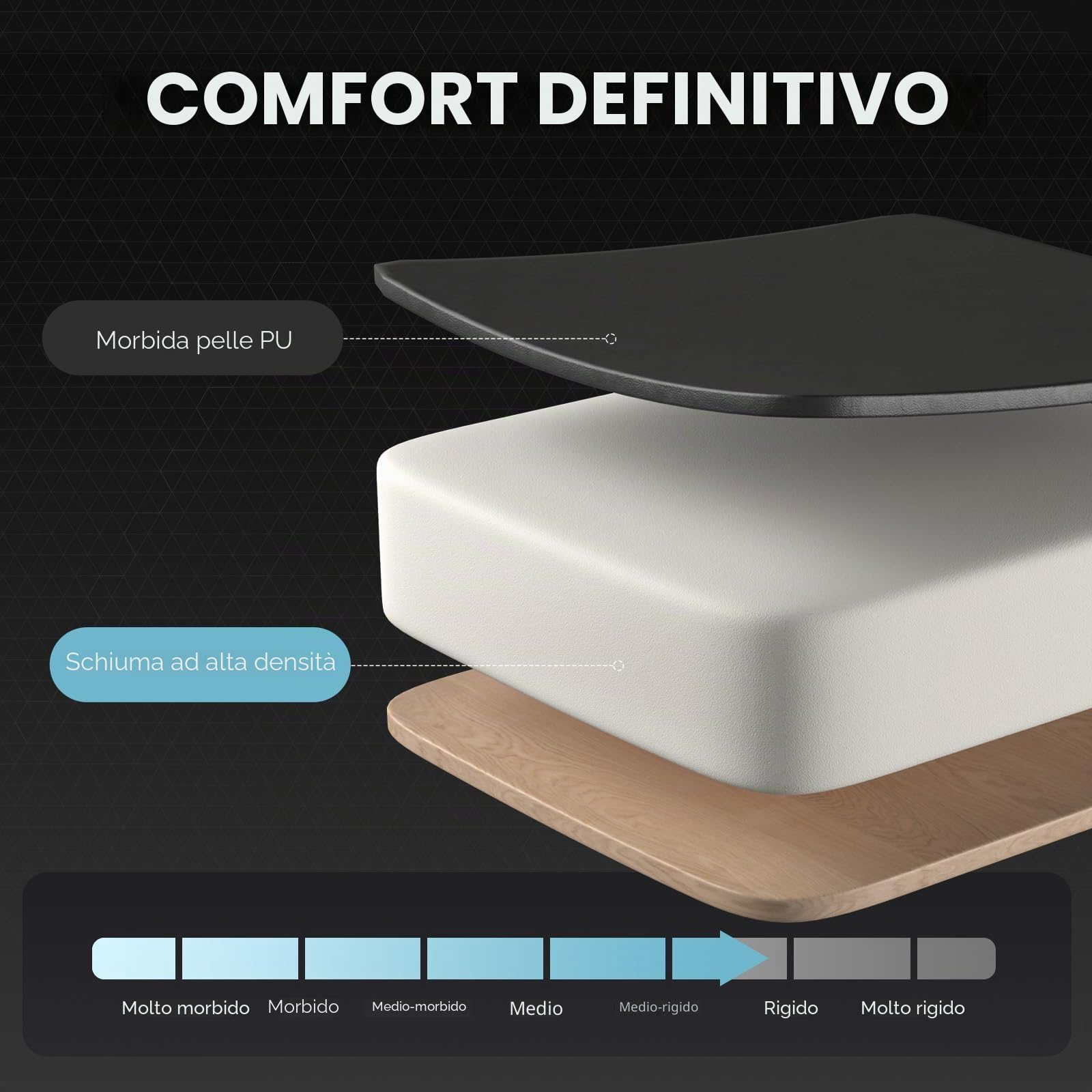 GTPLAYER Sedia Gaming Sedia da ufficio Sedia Gamer Music con altoparlante Bluetooth, design ergonomico (bianco)