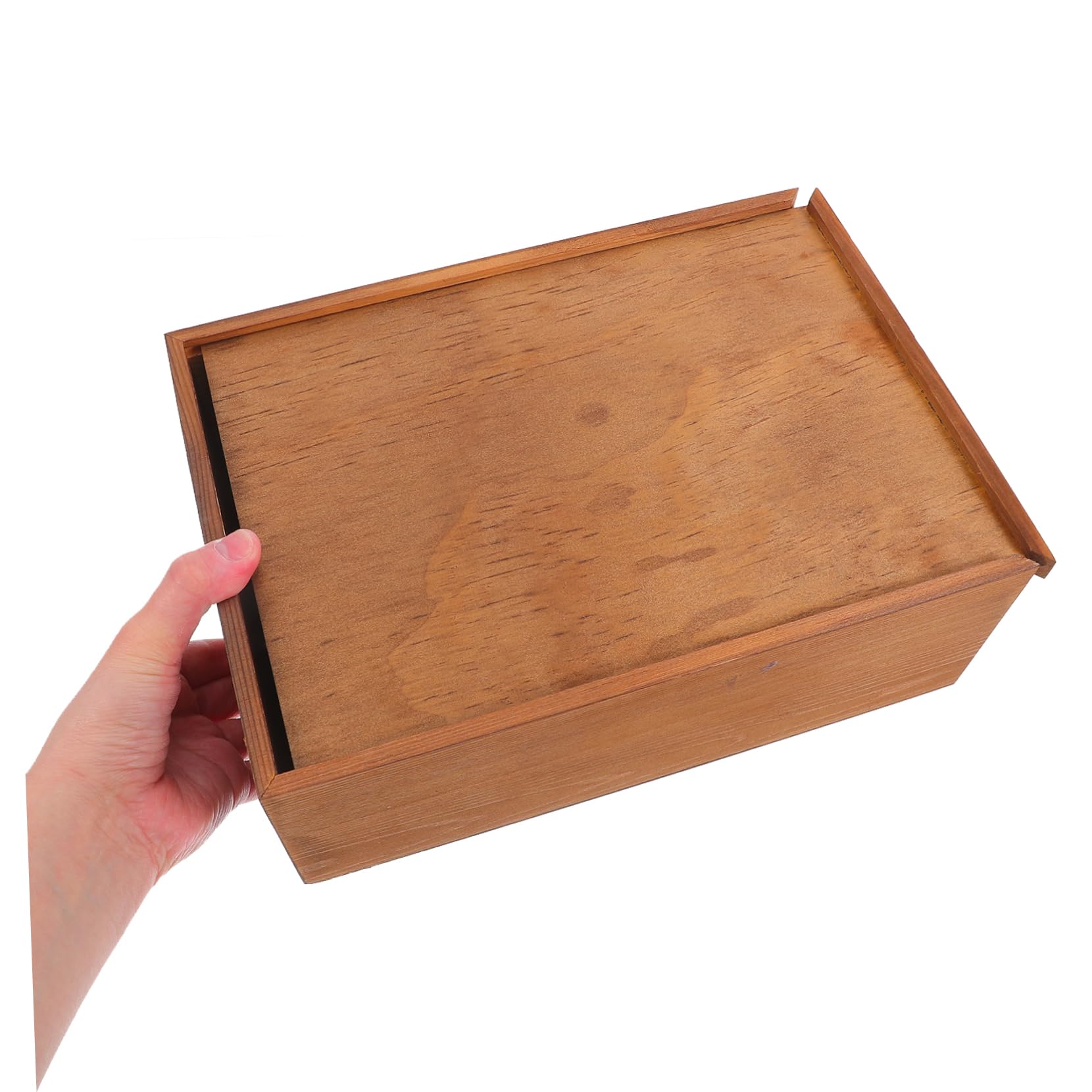 Hemobllo Retro Aufbewahrungsbox mit Auszug, Rechteckig 1 Stück | Vintage Stil, für Kleine Gegenstände und Werkzeuge, Dekorativ für Zuhause und Verpackung