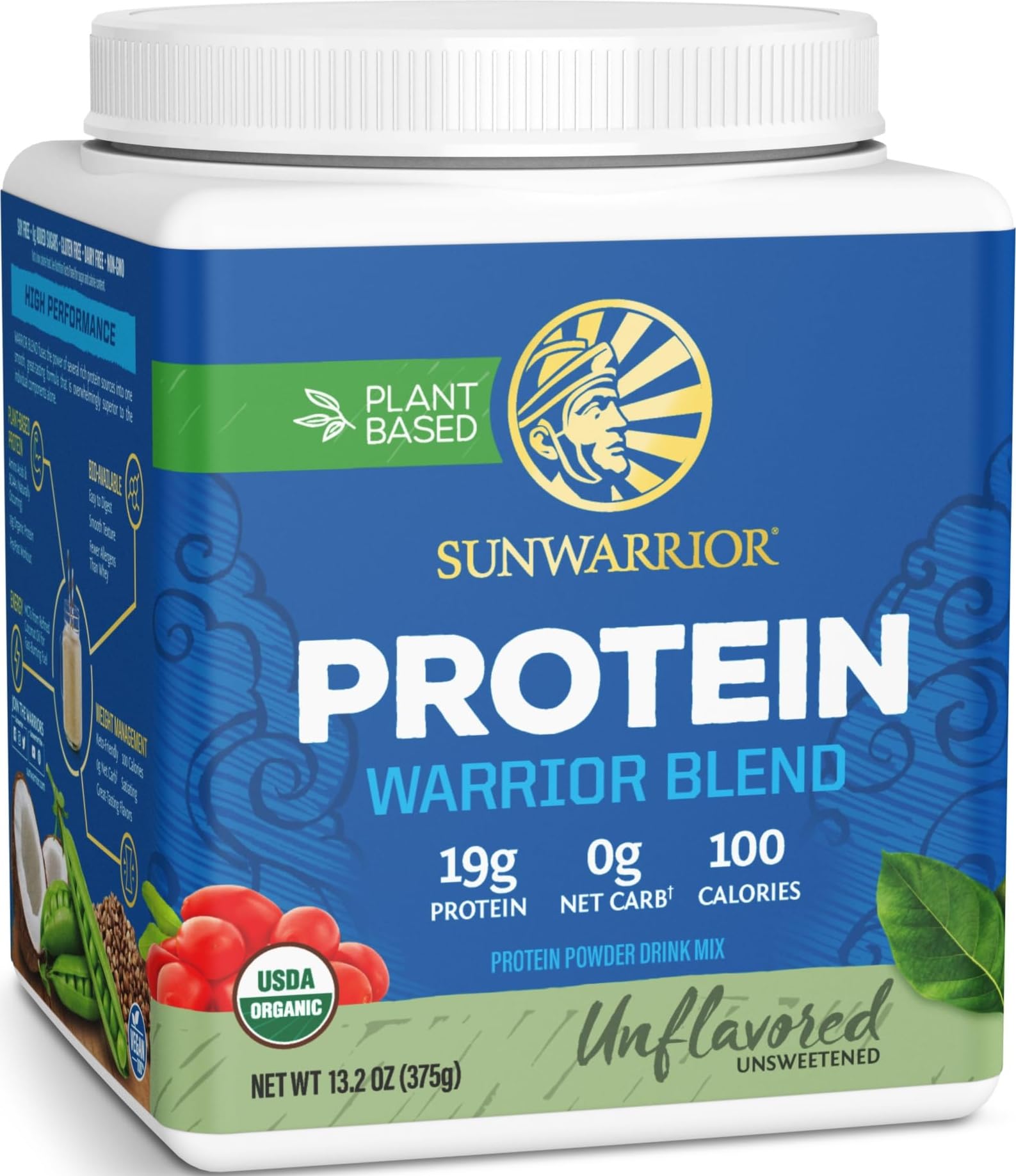 Sunwarrior Warrior Blend Organic Vegan Plant Protein Powder (17 Servings (Pack of 1), Vanilla) — Amazon image 27
