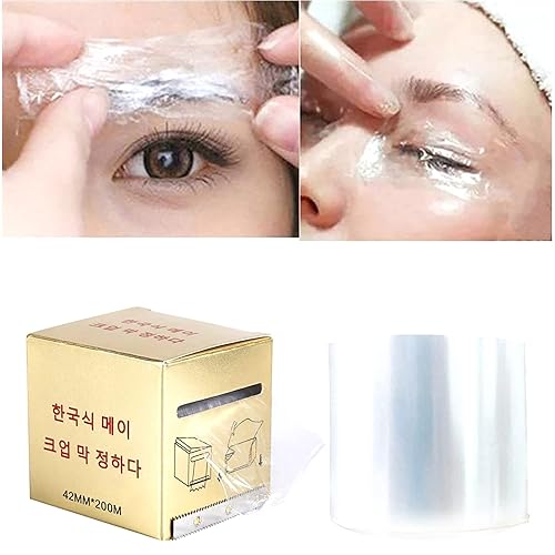 Miniatura 6 de 4 unids desechables tatuaje de cejas plástico abrigo preservativo película maquillaje suministros envoltura cubierta cinta rollo