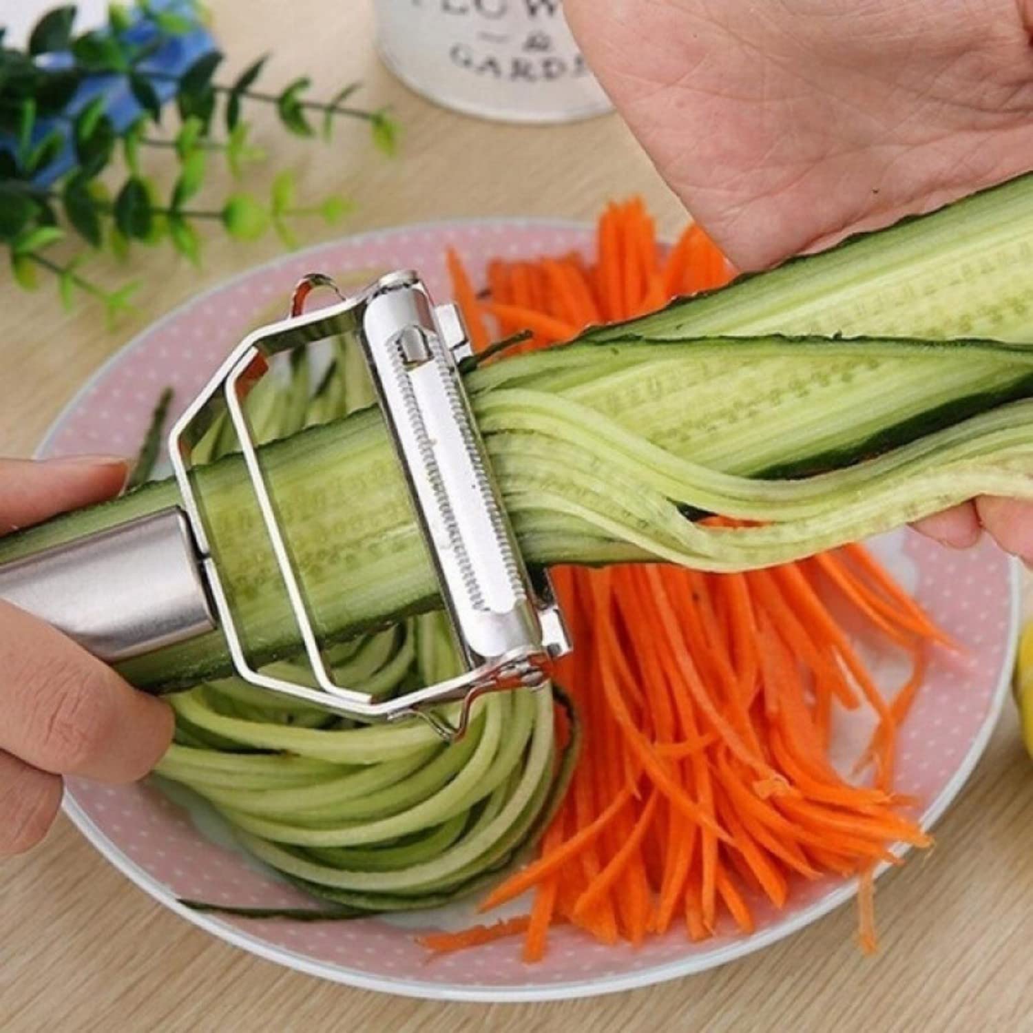 Pixnor - - Ihvewuo Stainless Steel French Fry Cutter