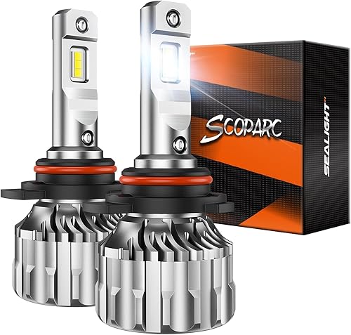 SEALIGHT 9012/Hir2 Bulbs 66000 LM Ultra-Bright 6500K White, S6 9012