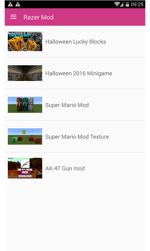 Aplicación Razer MOD PE en Amazon Appstore