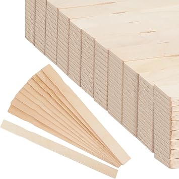 Juexica 200 Pieces Paint Stir Sticks Bulk 12 Inch, Wooden Paint Sticks Wood Mixing Stirrers for Library Markers or Garden Plant Labels, Mixing Stirrers for Kids Adults DIY Craft, Resin