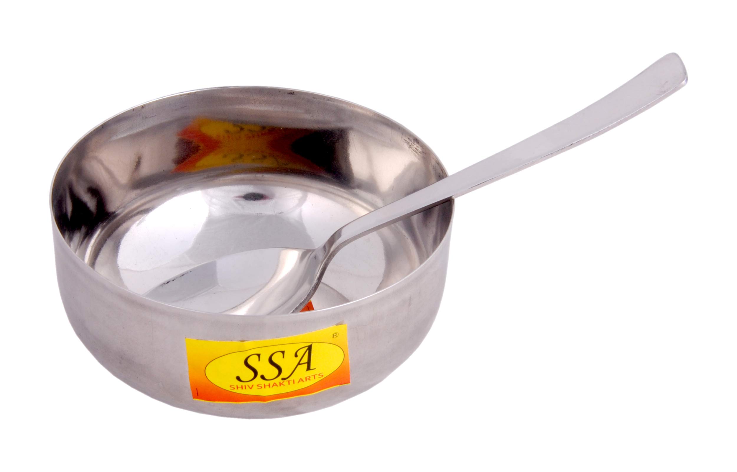 Stainless Steel Handi Bowl Set with Spoon - SHIV SHAKTI ARTS -1
