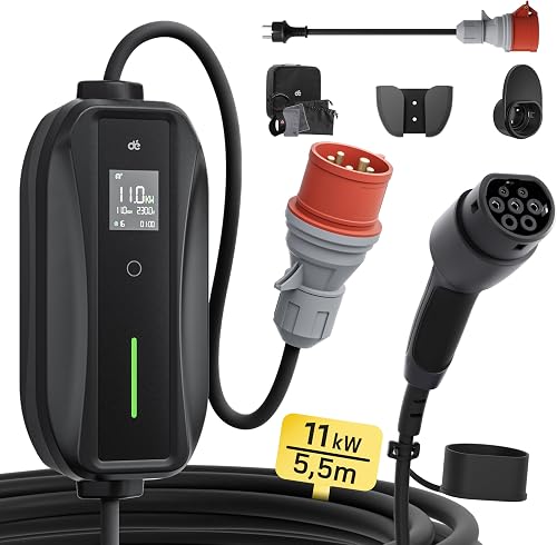 dé Station de Charge Mobile 11 KW [3 Phases|5 m|6-16 A] a…