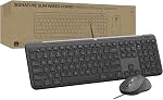 Logitech Signature Slim Wired K620 for Business, Full Size Keyboard, USB-C Plug and Play, Laptop Style, Scissor Keys, Windows/Mac/Chrome/PC/Laptops - Graphite