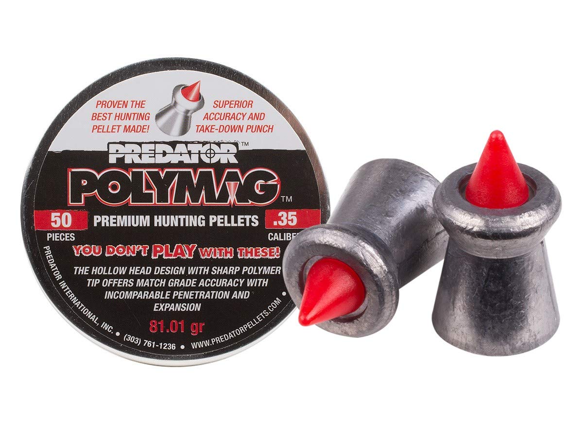 Predator Polymag Air Gun Pellets Misc. Calibers 4 pack Gray for sale