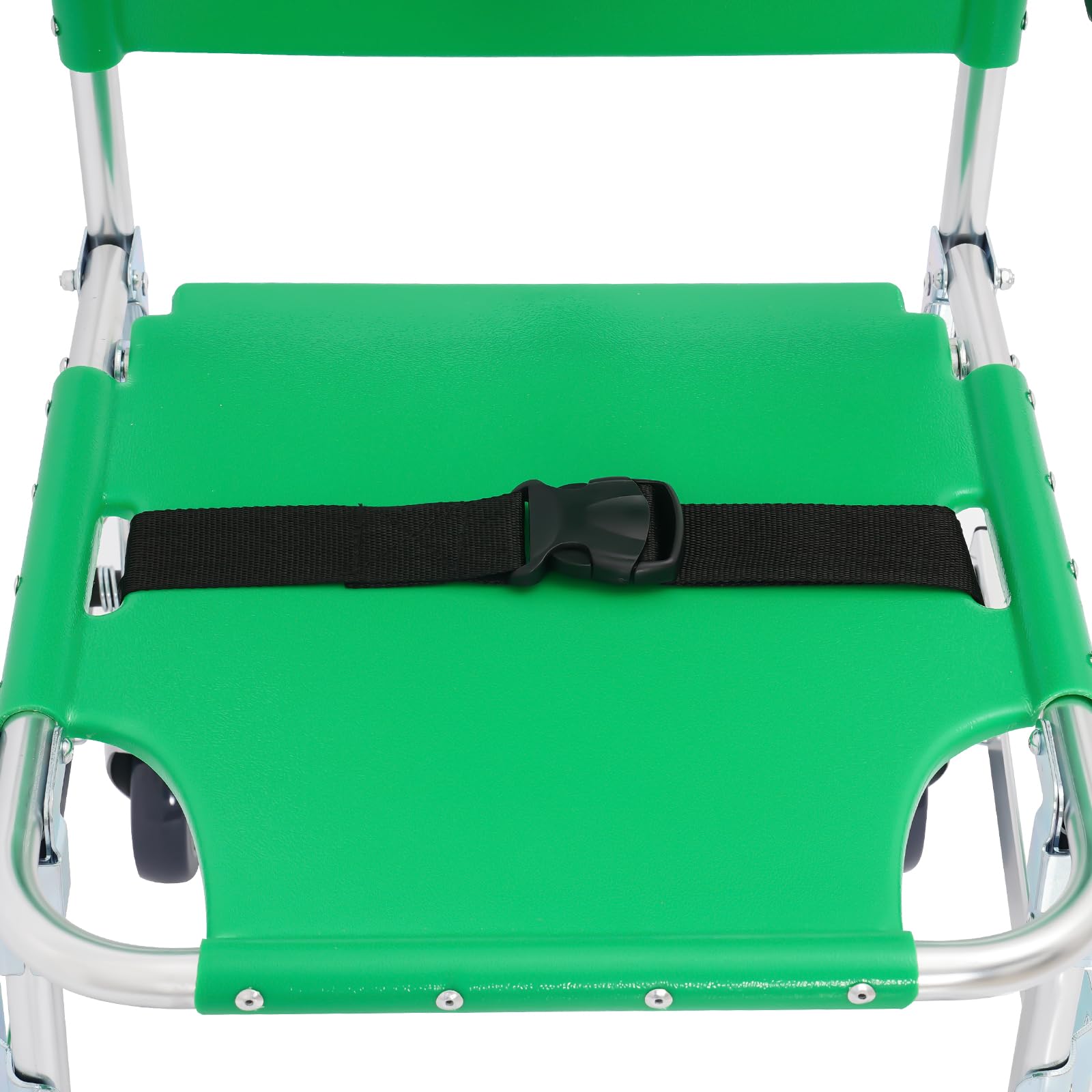 Sollevamento per scale pieghevole, portata 350 lbs, sedia a rotelle pieghevole in alluminio con 4 ruote, maniglie regolabili, per soccorso, trasporto pazienti, anziani e disabili