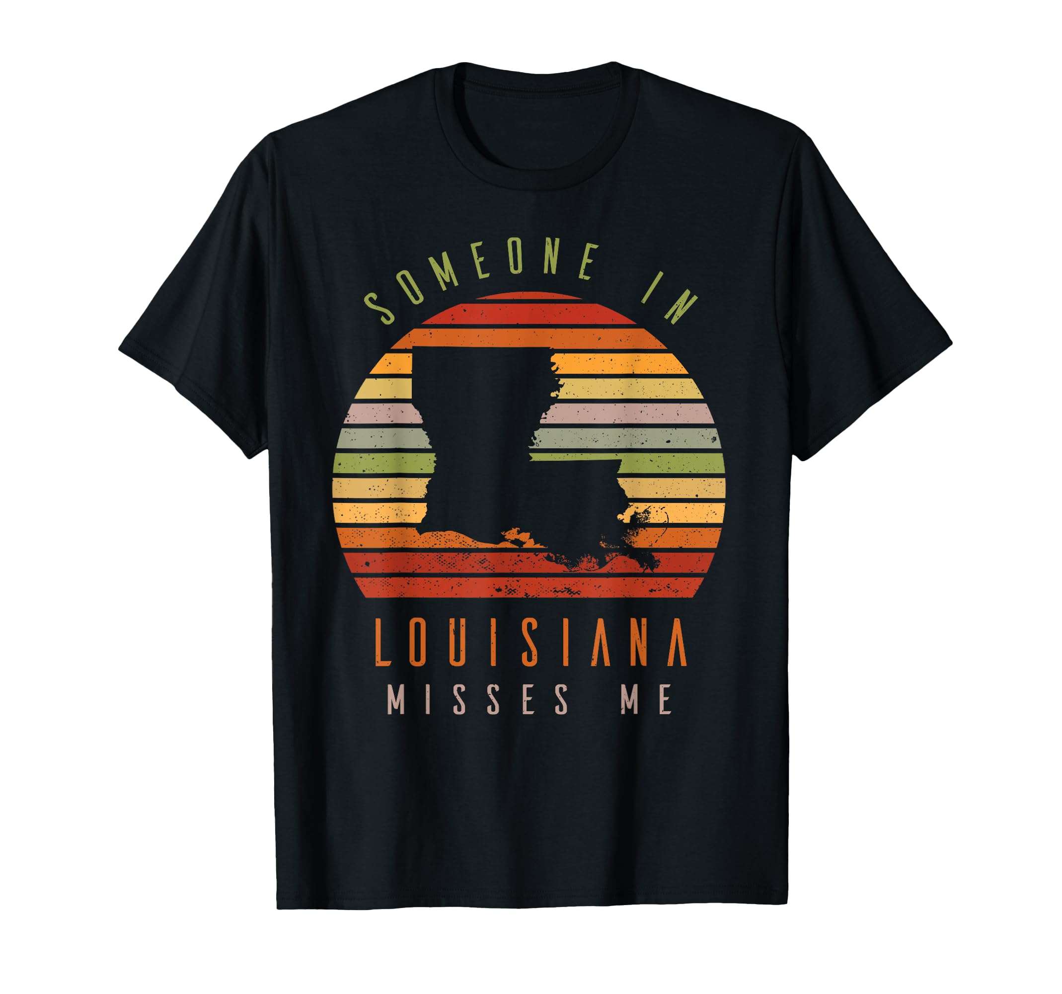 Someone In Louisiana Misses Me Vintage State Retro T-Shirt