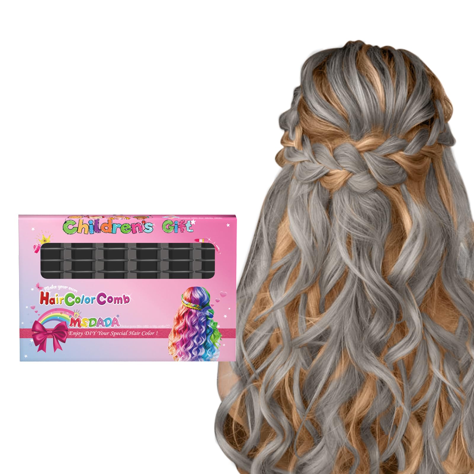 Amazon.com: MSDADA New Hair Chalk Comb Temporary Hair Color Dye
