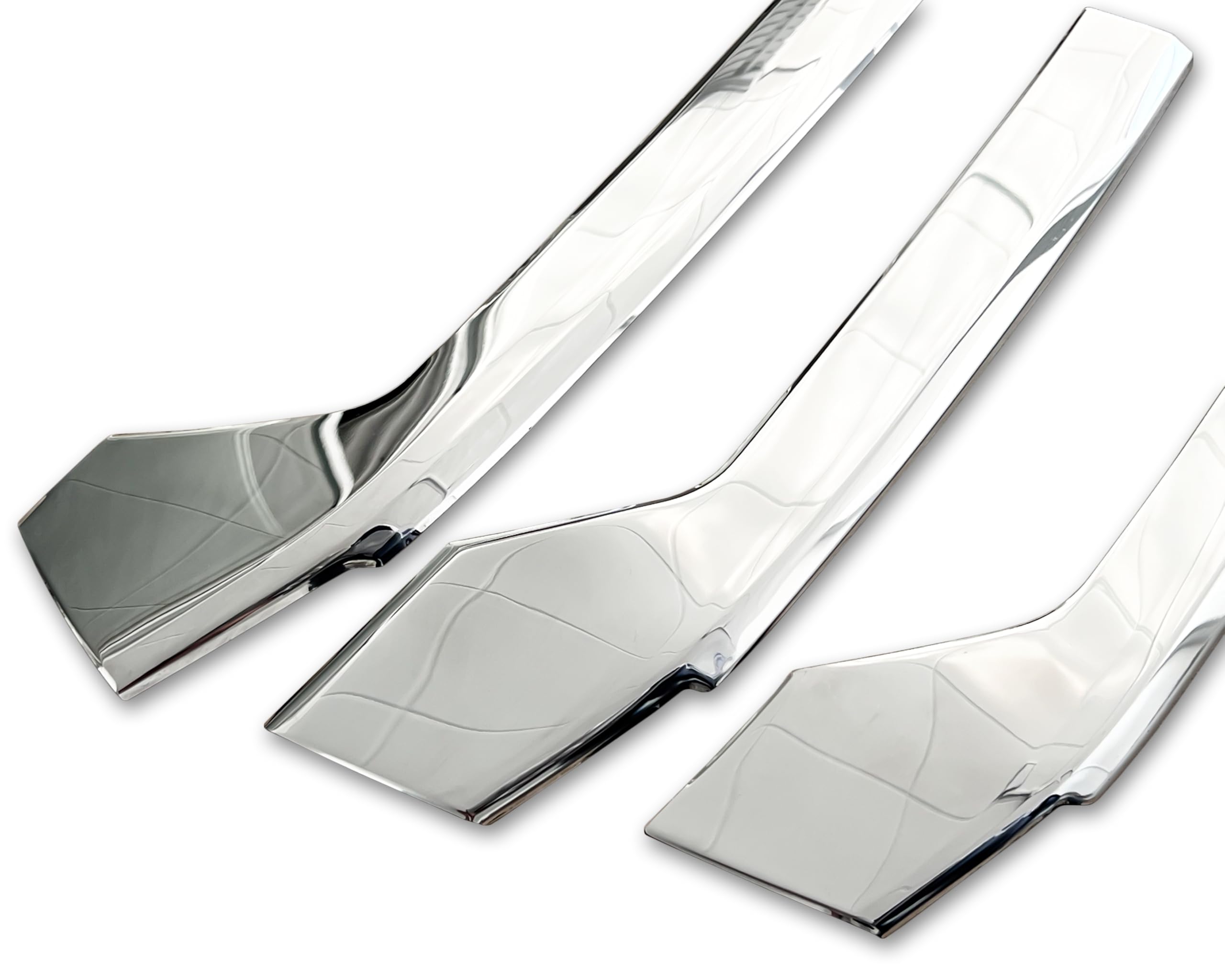 RECAMBO Marco de acero inoxidable para parrilla frontal, moldura cromada brillante para acabado óptico, integración de vehículos a medida, apto para Mercedes Vito Clase V | W447 | MOPF a partir de