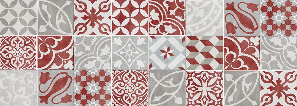 VINILIKO, Alfombra de vinilo, Antique, Rojo, 50x140 cm