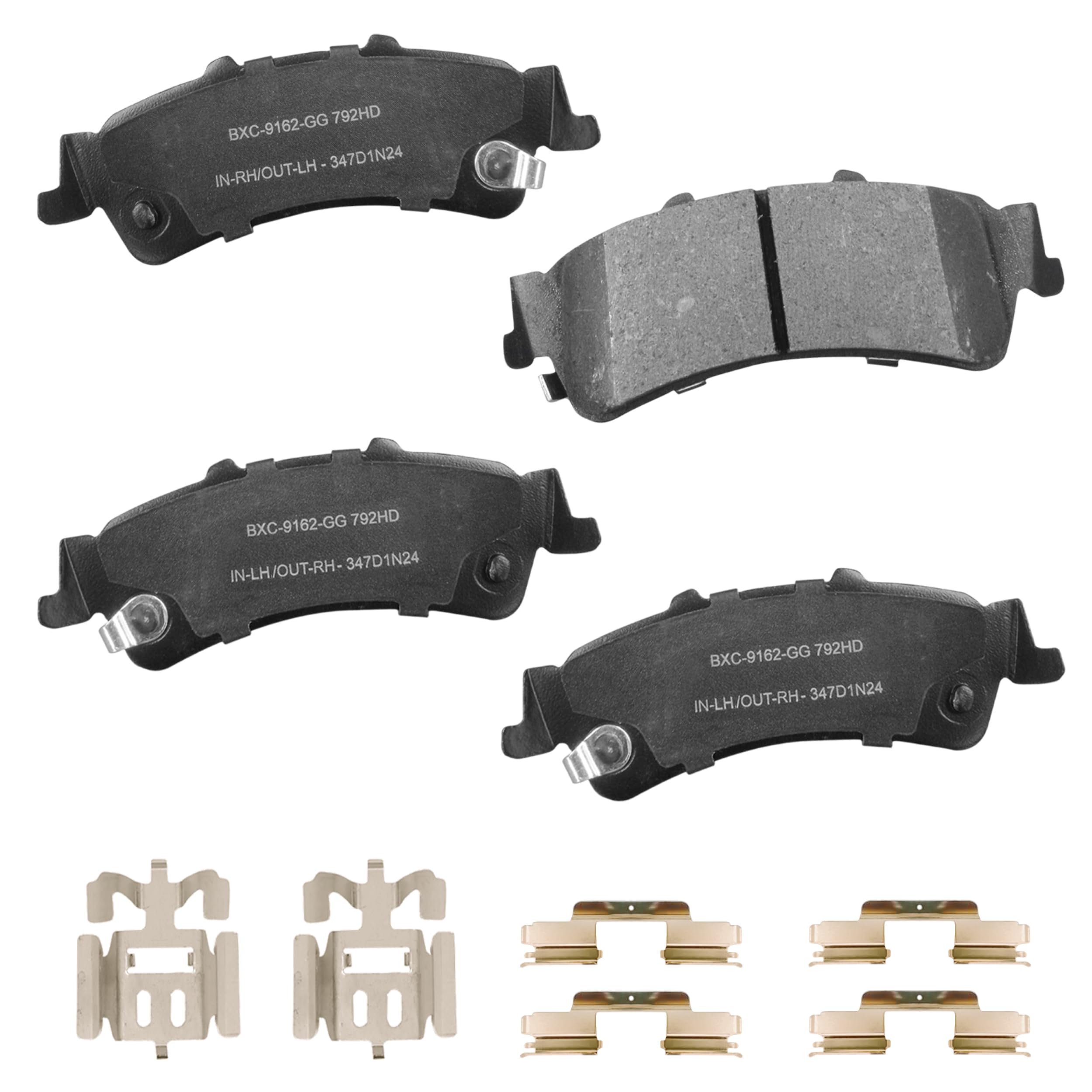 Bendix Premium SBC792HD Ceramic Rear Brake Pads for select Cadillac DTS, DeVille, Chevrolet Astro, Cheyenne, Silverado 1500, Chevy Tahoe, GMC Safari, Sierra 1500, Yukon (models with Heavy Duty Brakes)