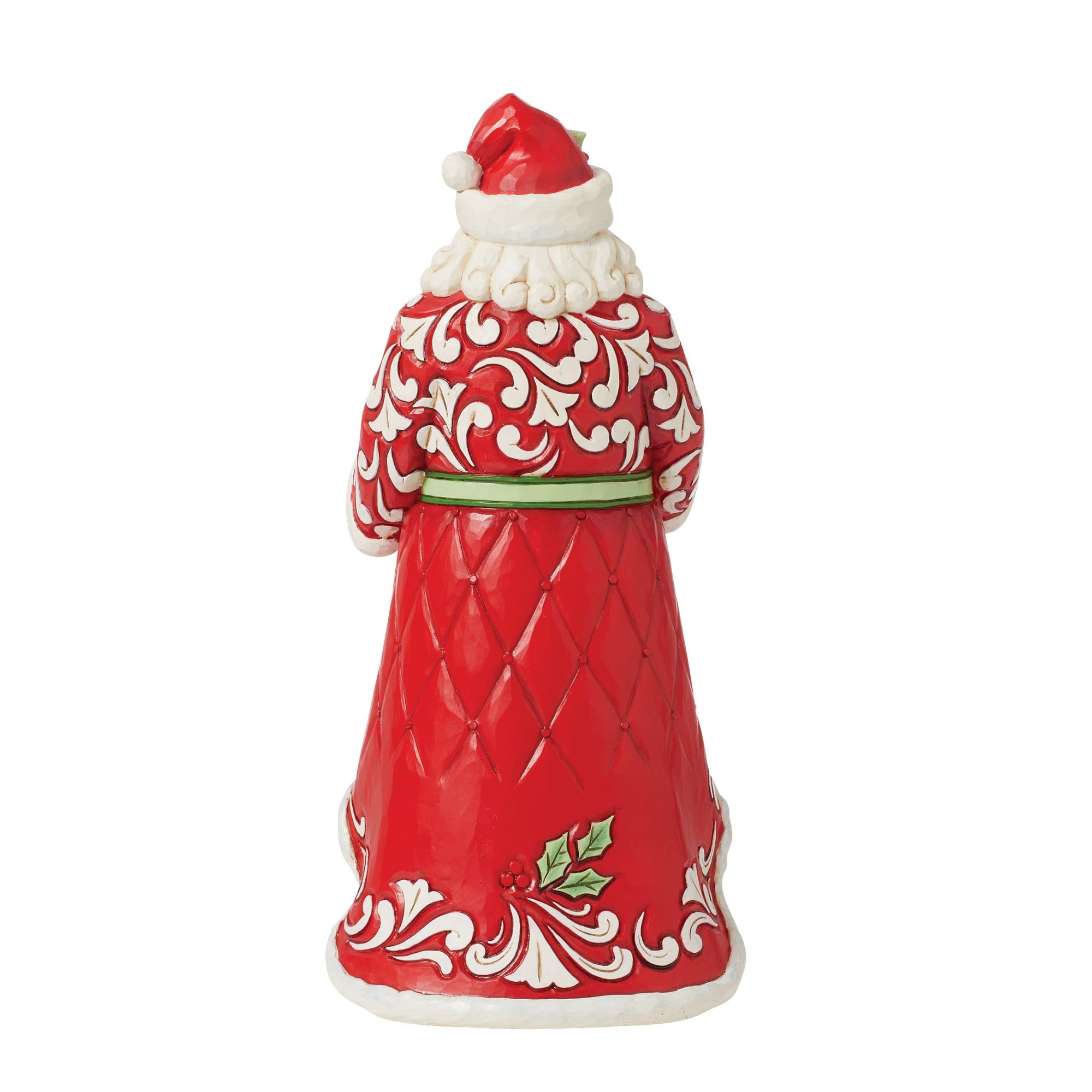 Enesco Jim Shore Santa With Sisal Wreath Figurine, Multicolor, height 23cm - Image 3