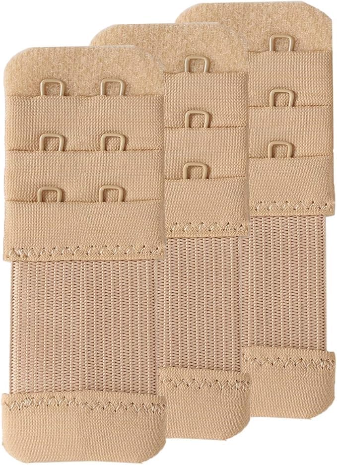 louryn koulyn Women's Bra Extenders 2 Hook / 3 Hook / 4 Hook / 5 Hook / 6 Hook, Soft Stretchy Back Bra Extension Strap-picture-47
