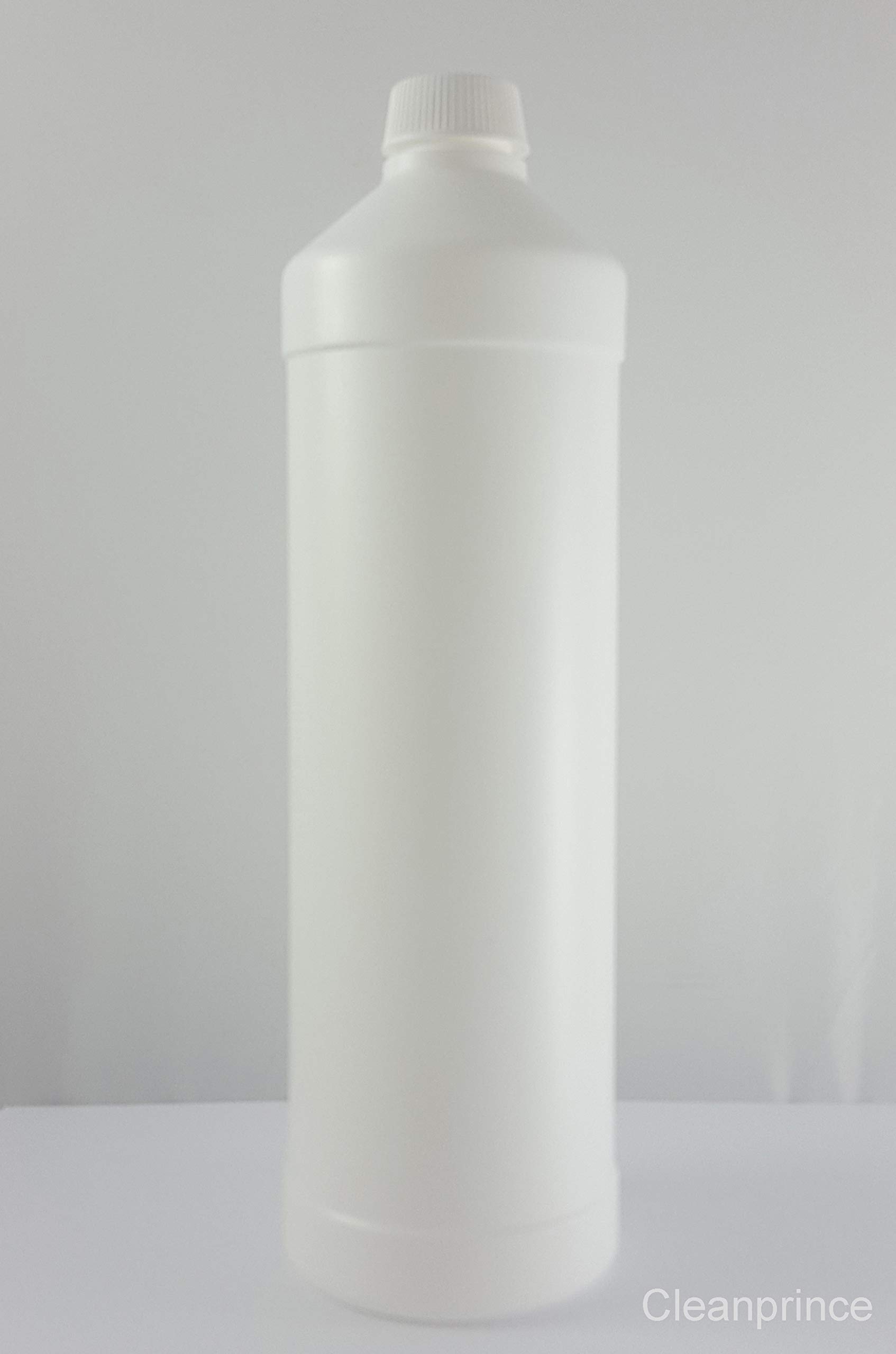 125 Unidad Botellas Pe Rundflaschen 1000ML con Tapón de Rosca Redonda Vacía Weißflasche Plástico Paquete la Piezas 1 Litros Vacías Blanco