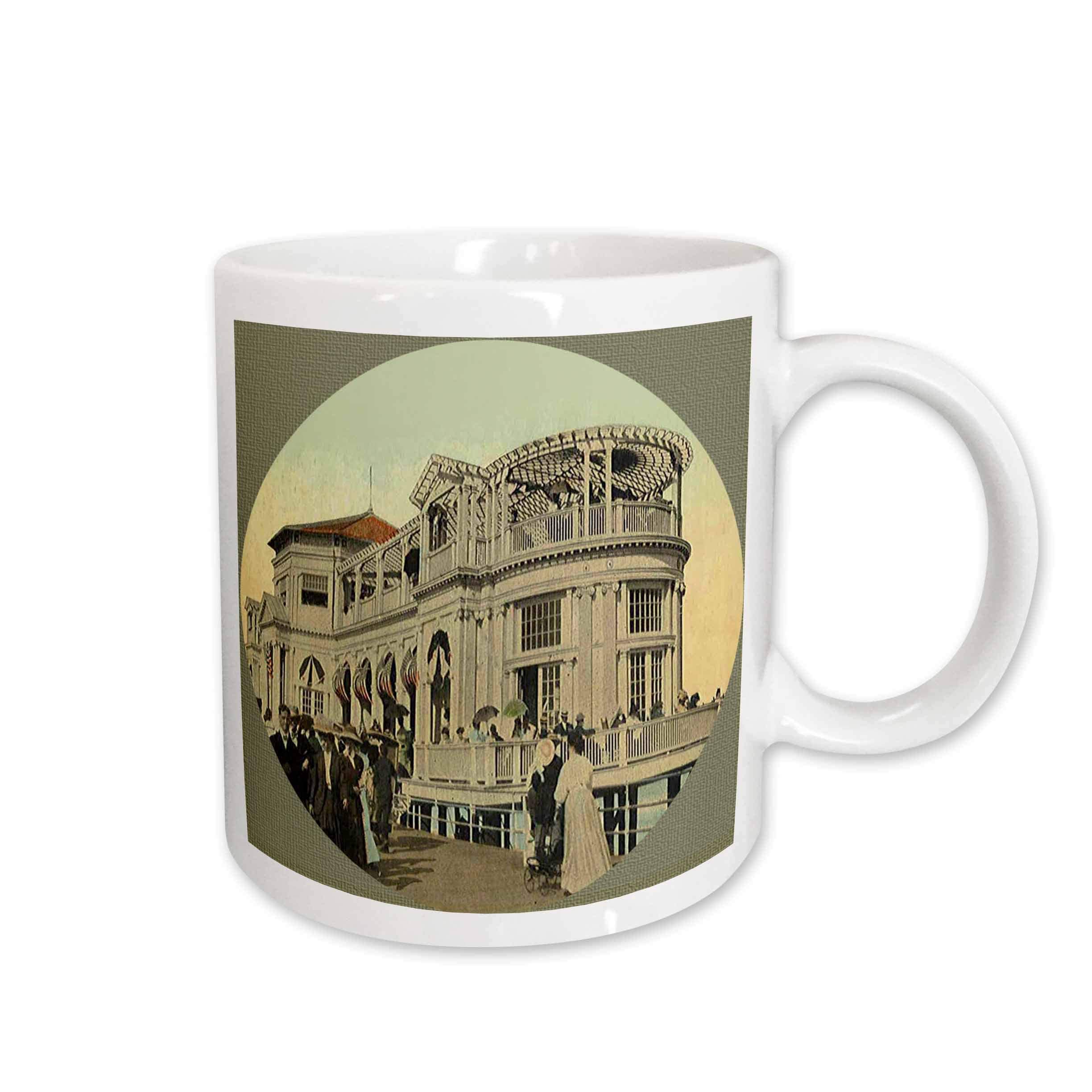GlobalNiche® Asbury Park Building in Early 1900s Ceramic Mug, 15-Ounce