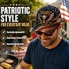 Gorra de Águila Patriótica 250 Aniversario EUA, Gorra de Béisbol Ajustable con Águila, Bandera y Campana de la Libertad para Hombre y Mujer 7
