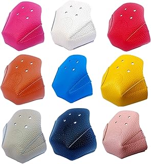 VKEDA 100% Real Cowhide | Toe Cap Guard Protectors | Roller Skate Derby Speed 1 Pair(White)